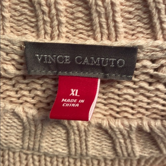 Vince Camuto Cotton Popcorn Sweater Soft Pink - Picture 6 of 8